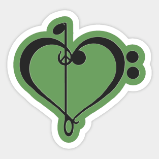 For the Love of Music Sticker